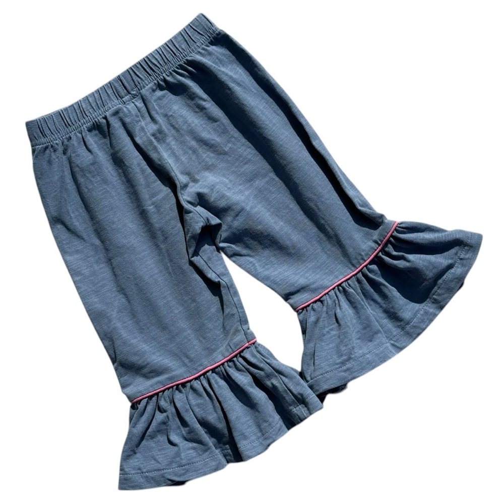 Matilda Jane Blue Ruffle Hem Pants 12-18 Months Baby Girl Boho Boutique - Picture 3 of 4